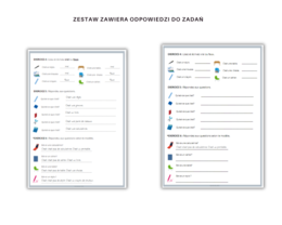 Qu'est-ce que c'est? - fournitures scolaires - język francuski, przybory szkolne, zadania