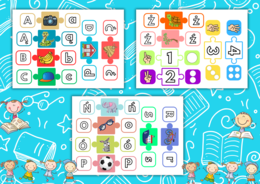 Puzzle- alfabet i liczby