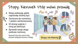 Mowa ciała, Komunikacja niewerbalna - materiały na gazetkę/prezentacje/rewalidację/trening umiejętności społecznych