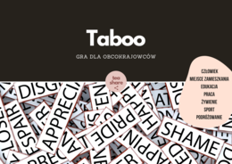 TABOO po polsku! (🎲człowiek 🎲miejsce zamieszkania 🎲edukacja 🎲praca 🎲żywienie 🎲sport 🎲podróżowanie i turystyka)