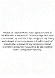 ARKUSZE MATEMATYCZNE DO ROZPOZNAWANIA LICZB.