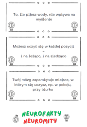 Gra neurofakty/neuromity. Jak się uczy mózg?