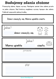 Budujemy zdania złożone