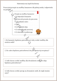 Matematyczny kącik kuchenny