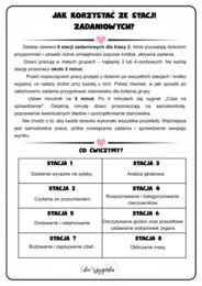 Stacje zadaniowe – klasa 1–2 | 8 stacji do utrwalenia umiejętności