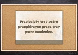 „Gimnastyka dla języka” – gazetka na Międzynarodowy Dzień Języka Ojczystego (łamańce językowe)