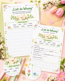 List do Wiosny - karta pisania