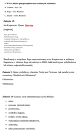 Mitologia i Biblia - sprawdzian
