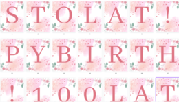 STO LAT! Happy Birthday! 100 lat - Girlanda urodzinowa