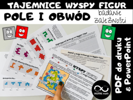 Matematyczna misja badawcza: Tajemnice Wyspy Figur. Pole i obwód, badanie zależności.