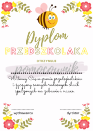 Dyplom przedszkolaka