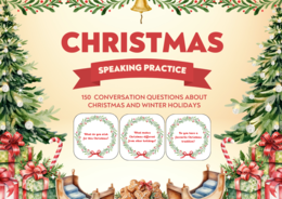 Świąteczne karty konwersacyjne – 150 CHRISTMAS SPEAKING CARDS: Świąteczny zestaw na lekcje z konwersacji dla młodzieży i dorosłych (A2-B1+)