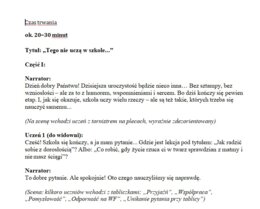 Scenariusz na uroczystość zakończenia szkoły podstawowej dla klasy 8/ Scenariusz na zakończenie roku/ Pożegnanie szkoły