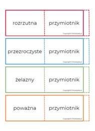 Fiszki - części mowy