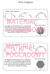 Szybkie karteczki - pola figur klasa 4, 5, 6, 7, 8