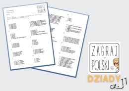 Kartkówka odwrócona - Dziady cz. II