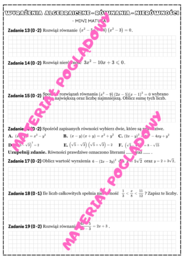 PAKIET - Mini Matura. Matematyka cz. 1
