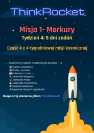 System dziesiętny, jednostki długości, masy, monetarne, kalendarz i czas | Klasy 4-6 | 5 dni zadań | Tydzień 4 misjiThinkRocket