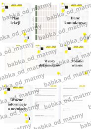 TECZKA WYCHOWAWCY - przegródki do segregatora (aktualizacja 2024/2025)