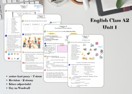 English Class A2 - 6 klasa - Unit 1 Life at home - materiał dodatkowy - zestaw kart pracy 11 stron - Revision - gry na Wordwall -