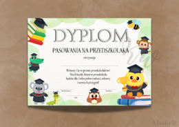 Dyplomy Pasowania na Przedszkolaka – zestaw