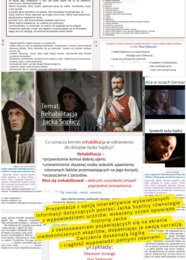 Rehabilitacja Jacka Soplicy. Interaktywna prezentacja zakończona ćwiczeniami w redagowaniu rozprawki inspirowanej lekturą.