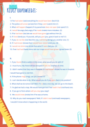 Okresy warunkowe, Zdania z if