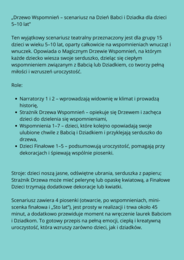 Scenariusz na dzień Babci i Dziadka -„Drzewko Wspomnień”