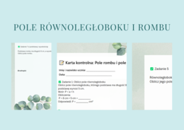 Pole równoległoboku i rombu