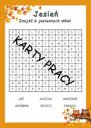 Jesienne karty pracy