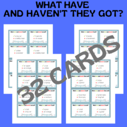 32 WHAT HAVE AND HAVEN’T THEY GOT? CARDS