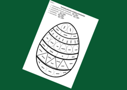 WIELKANOCNA kolorowanka gramatyczna wersja 1 - Wielkanoc - gramatyka - części mowy - czasownik - rzeczownik - przymiotnik - przysłówek