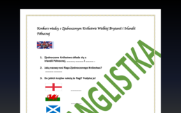 Konkurs Wiedzy o Wielkiej Brytanii- całkiem proste pytania z kluczem