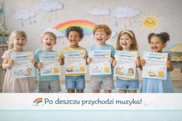 Deszczowy koncert – zajęcia muzyczne