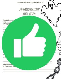 ,,Opowieść wigilijna" K. Dickensa - KARTA UWAŻNEGO CZYTELNIKA! Pomoc do samokształcenia i czytania ze zrozumieniem!