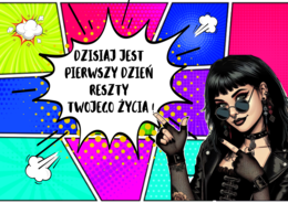 Gazetka motywacyjna na Nowy Rok.