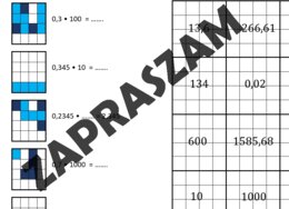 Kodowanie - mnożenie ułamków dziesiętnych przez 10,100,1000
