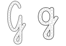 Alfabet - szablony do plasteliny lub farby