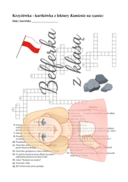 Krzyżówka – kartkówka z lektury „Kamienie na szaniec”