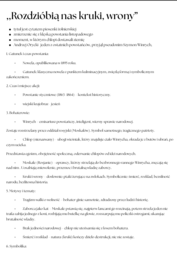 Rozdzióbią nas kruki, wrony