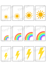 🌦️ Pogoda – Wielki Zestaw Edukacyjny (22 strony) | Zabawy, Puzzle i Karty Pracy ☀️❄️
