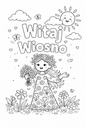 Kolorowanki Witaj Wiosno 10 sztuk