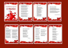 WALENTYNKI – DZIEŃ KOBIET - miłość - biblioteka – świetlica – WIERSZE – GAZETKA – 20 stron - wersja 1