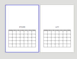 Kalendarz na rok 2024 - do ozdabiania