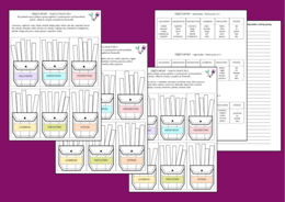 CZĘŚCI MOWY - czasownik - rzeczownik - przymiotnik - przysłówek - liczebnik - spójnik – wklejka – karta pracy – opowiadanie - 3 wersje + odpowiedzi