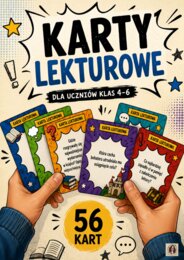 Uniwersalne karty lekturowe dla uczniów klas 4-6.