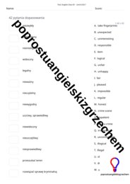 English Class B1 – Unit 8 – testy