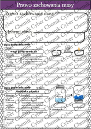 Karty pracy- Klasa 7. Chemia – Zestaw 14 kart pracy do działu 4 "Równania reakcji chemicznych"