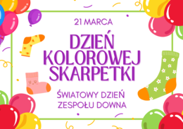21 kwietnia DZIEŃ KOLOROWEJ SKARPETKI - gazetka szkolna