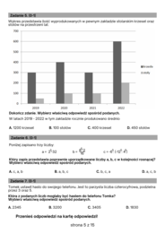 Próbny egzamin ósmoklasisty - matematyka (egzamin, 8 klasa) wersja 2023/2024